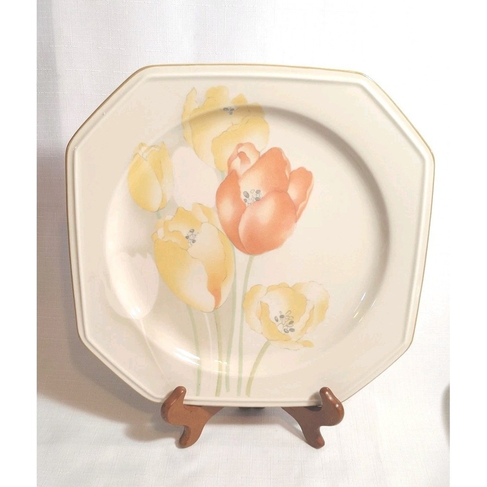 Mikasa CONTINENTAL IVORY  DUTCH GARDEN "4008 REPLACEMENT Dinner Plate 11.5"